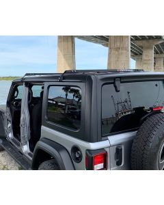 Exposed Racks 8-00-9655-BK Low Profile Hardtop Roof Rack Solid Black for 18-20 Jeep Wrangler JL
