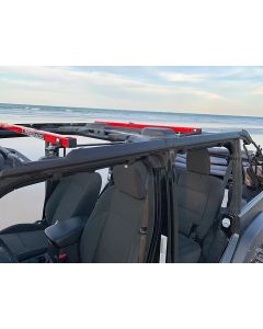 Exposed Racks  Under Soft Top Roof Rack for 18-20 Jeep Wrangler Unlimited JL 4-Door