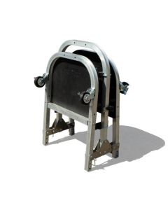 1900 0084 - Door Holder  (4) dr  Aluminum  Rolling cart     SILVER