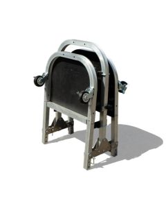 1900 0084 - Door Holder  (4) dr  Aluminum  Rolling cart     SILVER