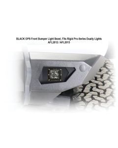 2021+ Bronco Black Ops Rigid Dually Front Light Bezel (pair)  (Black Powder Coated)