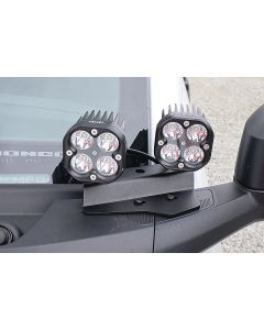 2021+ Bronco Black Ops Double A Pillar Base Light Mount (Black Powder Coated)