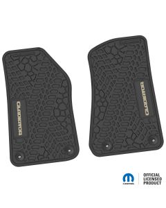 18-24 Jeep JL 2 Dr/Gladiator Front -Tire Tread/Scorched Earth Scene w/ Gladiator Insert - Black w/ Tan Insert