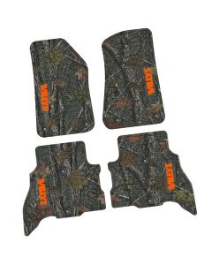21-24 Jeep 4xe Front and RearTire Tread/Scorched Earth Scene w/ Willys Insert - Rugged Woods w/ Orange insert