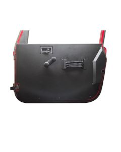 INTERIOR DOOR PANELS FOR FULL DOORS - PR - FLAT ALUM DIAMOND BLK PC 97-06 TJ/LJ