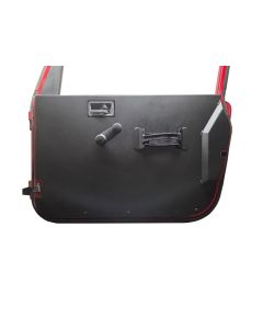 INTERIOR DOOR PANELS FOR FULL DOORS - PR - FLAT ALUM DIAMOND BLK PC 97-06 TJ/LJ