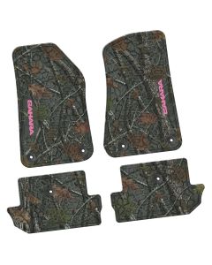 18-24 Jeep JL 2 Dr Front and RearTire Tread/Scorched Earth Scene w/ Sahara Insert - Rugged Woods w/ Pink insert