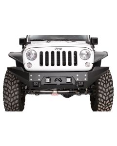 Fab Fours JK07B18571 FMJ Front Full Width Winch Bumper for 07-18 Jeep Wrangler JK