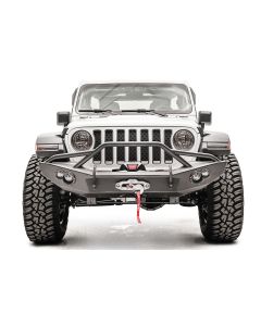 Fab Fours JL18-B4652-1 Front Lifestyle Winch Bumper for 18-20 Jeep Wrangler JL and Gladiator JT