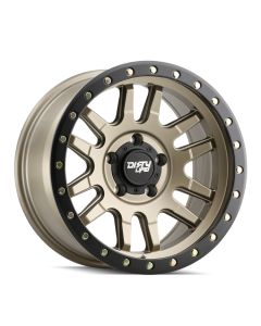 DIRTY LIFE CANYON PRO 9309 SATIN GOLD/BLACK LIP 17X9 5-127 -12MM 71.5MM