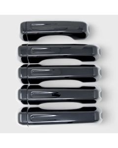 TRIM ILLUSION 10PC DOOR HANDLE COVER JT BLACK NO SMART KEY
