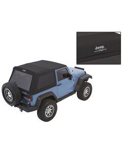 Bestop  Jeep Logo Trektop Glide Soft Top for 07-18 Jeep Wrangler JK 2-Door