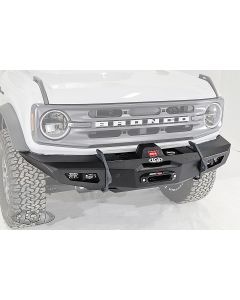 2021+ Bronco Black Ops Full  Width Winch Front Bumper  (Black Powder Coated)