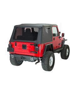 Fishbone Offroad FB22217 Rear Bumper with Receiver Hitch for 87-06 Jeep Wrangler YJ, TJ, and 04-06 Unlimited LJ
