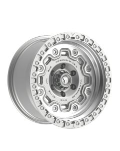 FT100-17905127N12MS - FITTIPALDI OFFROAD FT100MS 17X9 - 5X5 BS 4.5 -GLOSS SILVER MACHINED
