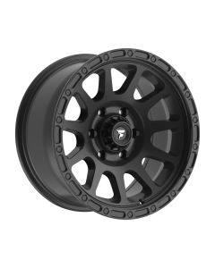Fittipaldi Off Road Wheels FT105-17855127Q00SB Terra Series FT106 Alloy Wheel in 17x8.5 with 4.80in Backspace in Satin Black for 07-24 Jeep Wrangler JK, JL & Gladiator JT 