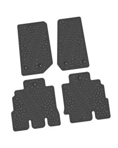 14-18 Jeep JKU 4 Dr Front and Rear -Tire Tread/Scorched Earth Scene - Black