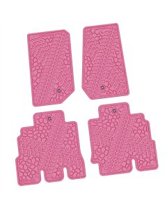 07-13 Jeep JKU Front and Rear -Tire Tread/Scorched Earth Scene - Pink