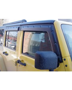 Focus Auto Design Inc. TV7W07-4 Tough Visors for 07-18 Jeep Wrangler JK Unlimited 4-Door