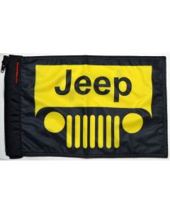 FOREVER WAVE JEEP GRILLE FLAG YELLOW