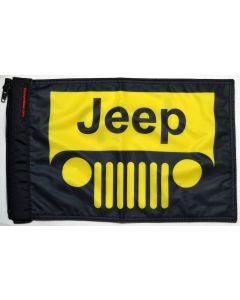 FOREVER WAVE JEEP GRILLE FLAG YELLOW