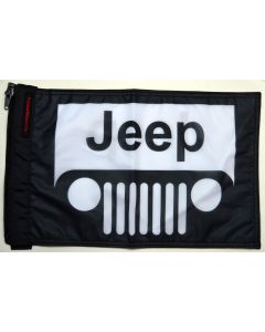 FOREVER WAVE JEEP GRILLE FLAG WHITE