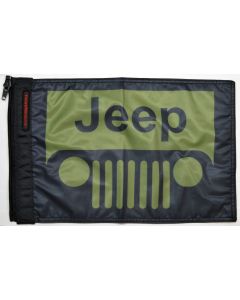 FOREVER WAVE JEEP GRILLE FLAG OD GREEN