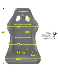 Corbeau  Forza Fixed Back Seat 