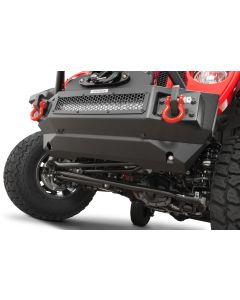 Go Rhino 332100T Rockline Front Bumper Skid Plate for 18-22 Jeep Wrangler JL Unlimited and Gladiator JT with Go Rhino Rockline Front Bumper