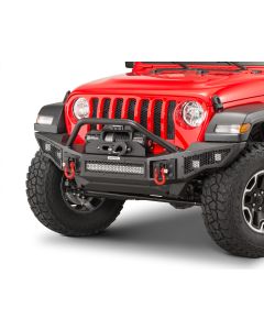 Go Rhino 331201T Rockline Winch Ready Front Bumper with Overrider for 07-20 Jeep Wrangler JL, JK & Gladiator JT