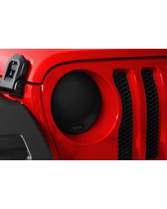 GT Styling GT0644S Headlight Covers 2pc. Smoked  for 18-20 Jeep Wrangler JL & Gladiator JT