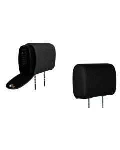 Bundle Headrest safe unit, inner and outer shell, non-safe unit, black cloth