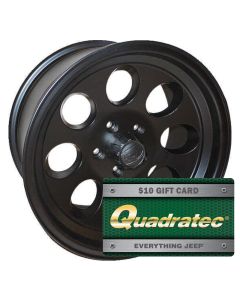 iON  171 Wheel in Matte Black for 07-18 Jeep Wrangler JK and 99-18 Grand Cherokee WJ, WK, & WK2