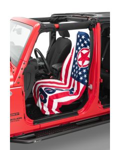 Insync  Cabana Stripe Jeep Logo Beach Towel 2 Go 