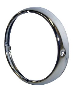 Crown Automotive J0649518 Chrome Headlamp Bezel  for 55-71 Jeep CJ-3B, CJ-5 and CJ-6