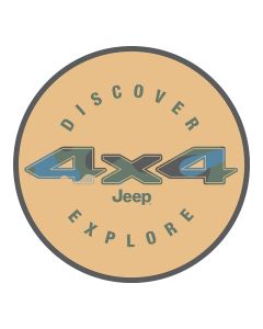 Sticker - Jeep 4X4 Discover Explore - Round