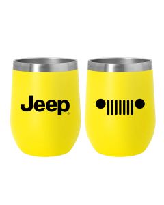 Jeep Insulated Wine Tumbler - Yellow Matte