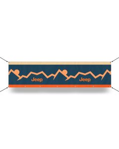 Banner - Jeep Mountain Range 18in x 72in