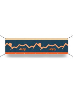 Banner - Jeep Mountain Range 12in x 48in