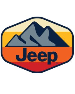 Sticker - Jeep Mountain Hex - Navy