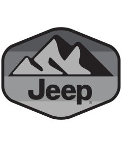 Sticker - Jeep Mountain Hex - Greyscale
