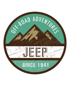 Sticker - Jeep Off Road Adventures - Round