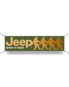 Banner - Jeep Rugged Yet Refined 24in x 96in
