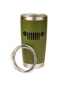 Jeep Merchandise  Jeep Text & Grille Travel Mug - 20oz 