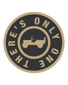 Sticker - Jeep There's Only One - Round