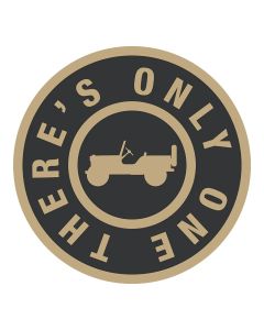 Sticker - Jeep There's Only One - Round