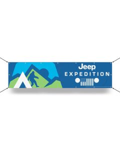 Banner - Jeep Yetti Scene 12in x 48in