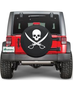 HBS TIRE COVER PIRATE CLN 30X8 BLK