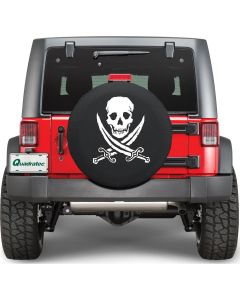 HBS TIRE COVER PIRATE RUFF 34X8 BLK