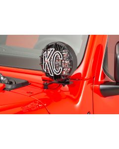 KC HiLiTES 7318 A-Pillar Light Mount Brackets for 18-21 Jeep Wrangler JL & Gladiator JT